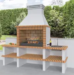 Tuinhaard model Esporão, een mooie grote tuinhaard bbq met een groot griloppervlak voor de grote griller